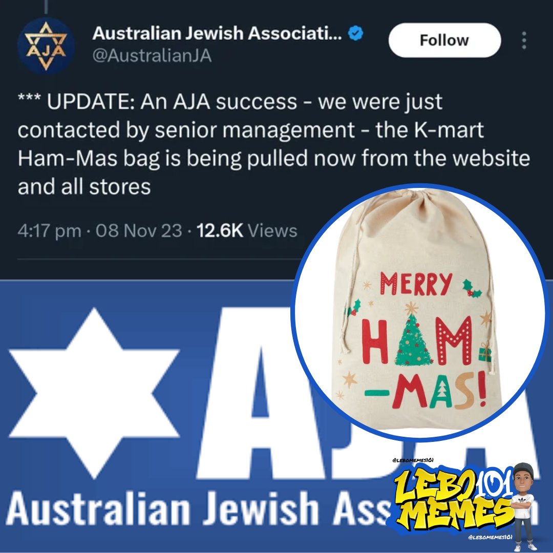 The Australian Jewish Association takes Down Kmart Products That Resemble 'Terrorist' organisations