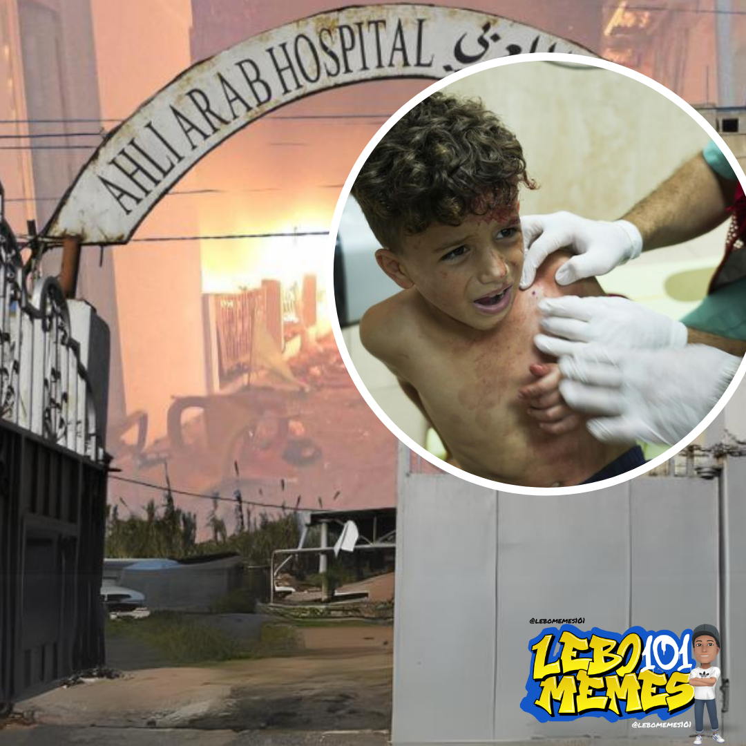 Israeli Bombings target Al-Ahli Baptist Hospital Killing Hundreds of Kids